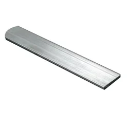 Plat aluminium brut effet argenté 10 x 2 mm, 1 m