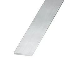 Plat aluminium brut effet argenté 15 x 2 mm, 1 m