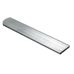 Plat aluminium brut effet argenté 15 x 2 mm, 1 m