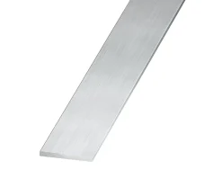 Plat aluminium brut effet argenté 40 x 2 mm, 2 m CQFD