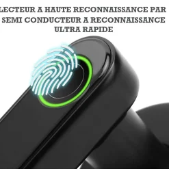 Poignée connectée à codes pour serrure de porte