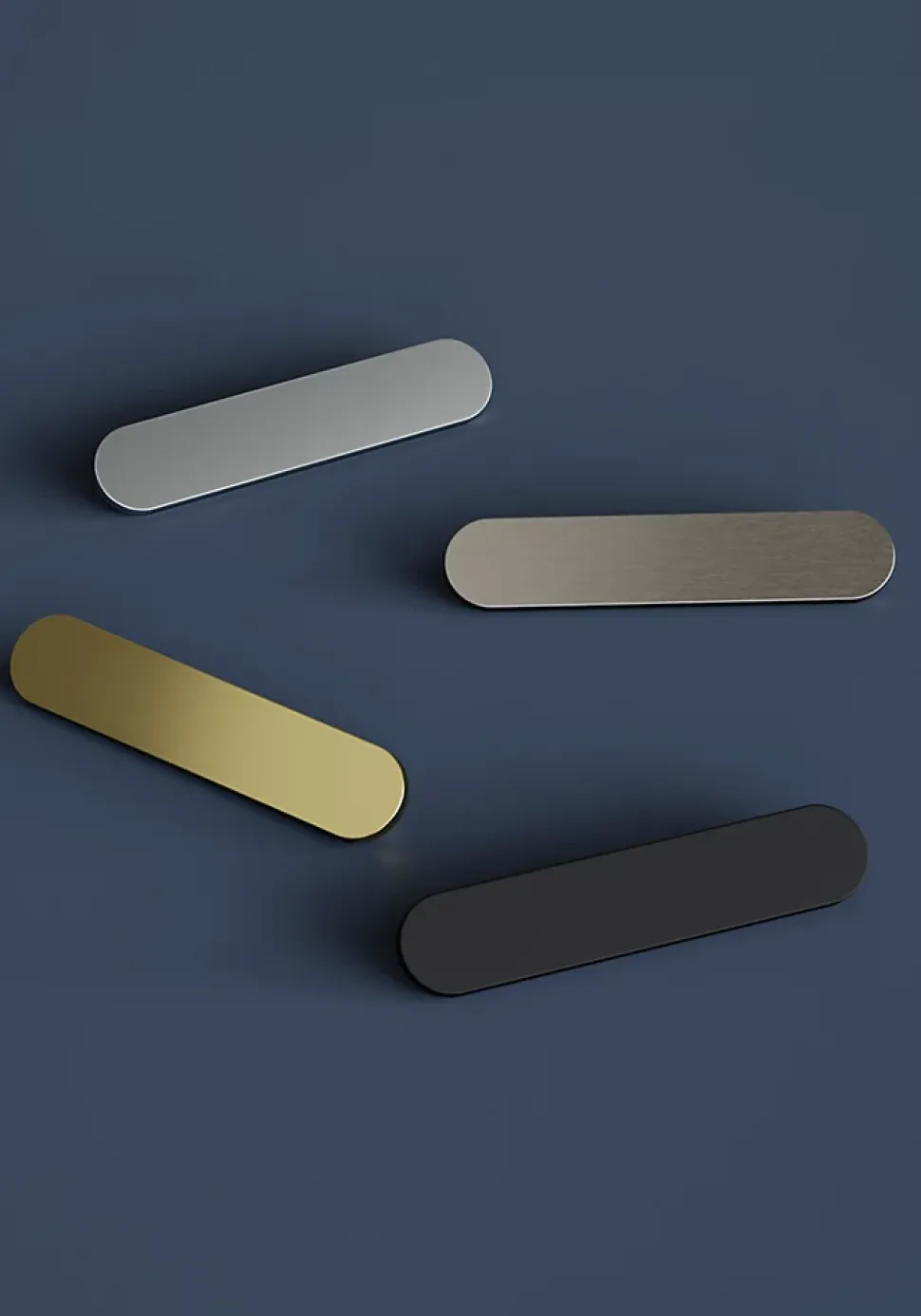 Poignée de meuble arrondi GoodHome Minzh aluminium effet laiton satin doré l.121mm x l.25mm x H. 16mm entraxe 96mm