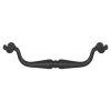 Poignée de meuble nœud GoodHome Kilhog mat noir l.143mm x H. 35mm entraxe 128mm