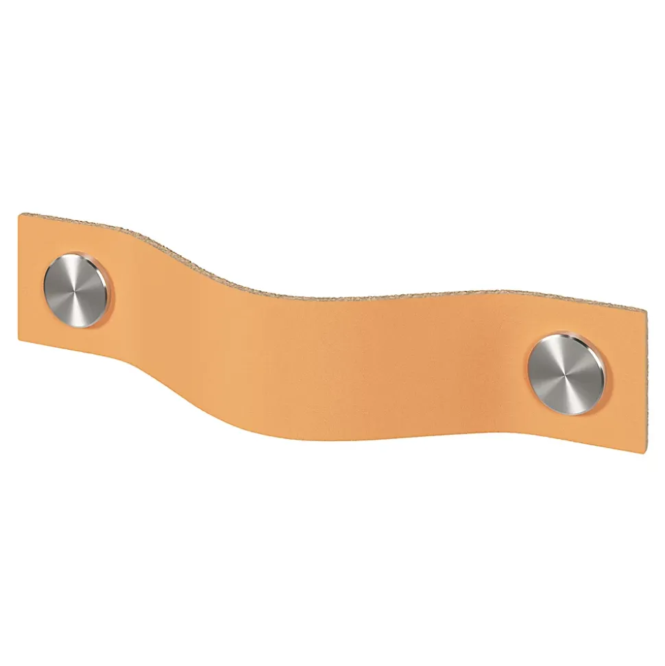 Poignée de meuble nœud GoodHome Hezo marron claire l.12.3cm x h.2.4cm x p.2.1cm