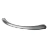 Poignée de meuble nœud GoodHome Primel effet chromé gris l.114mm x l.11mm x H. 27mm entraxe 96mm