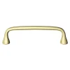 Poignée de meuble nœud GoodHome Tudy Laiton effet laiton doré l.143mm x H. 16mm entraxe 128mm