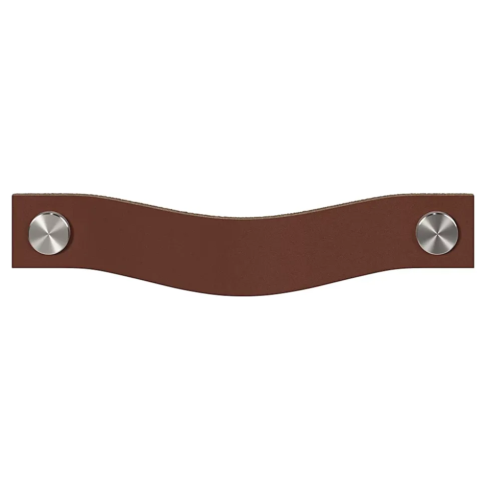 Poignée de meuble nœud GoodHome Hezo marron foncé l.15.3cm x h.2.4cm x p.2.5cm