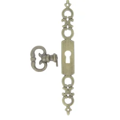 Poignée de meuble Rohan effet laiton satin doré l.141mm x H. 16mm entraxe 128mm