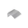 Poignée en aluminium avec finition anodisée mate, dimensions: 40x18x39mm et inserts: 16mm-