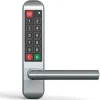 Poignée électronique serrure à code Easykey DOM serrure inox porte intérieure 35 mm sans clé