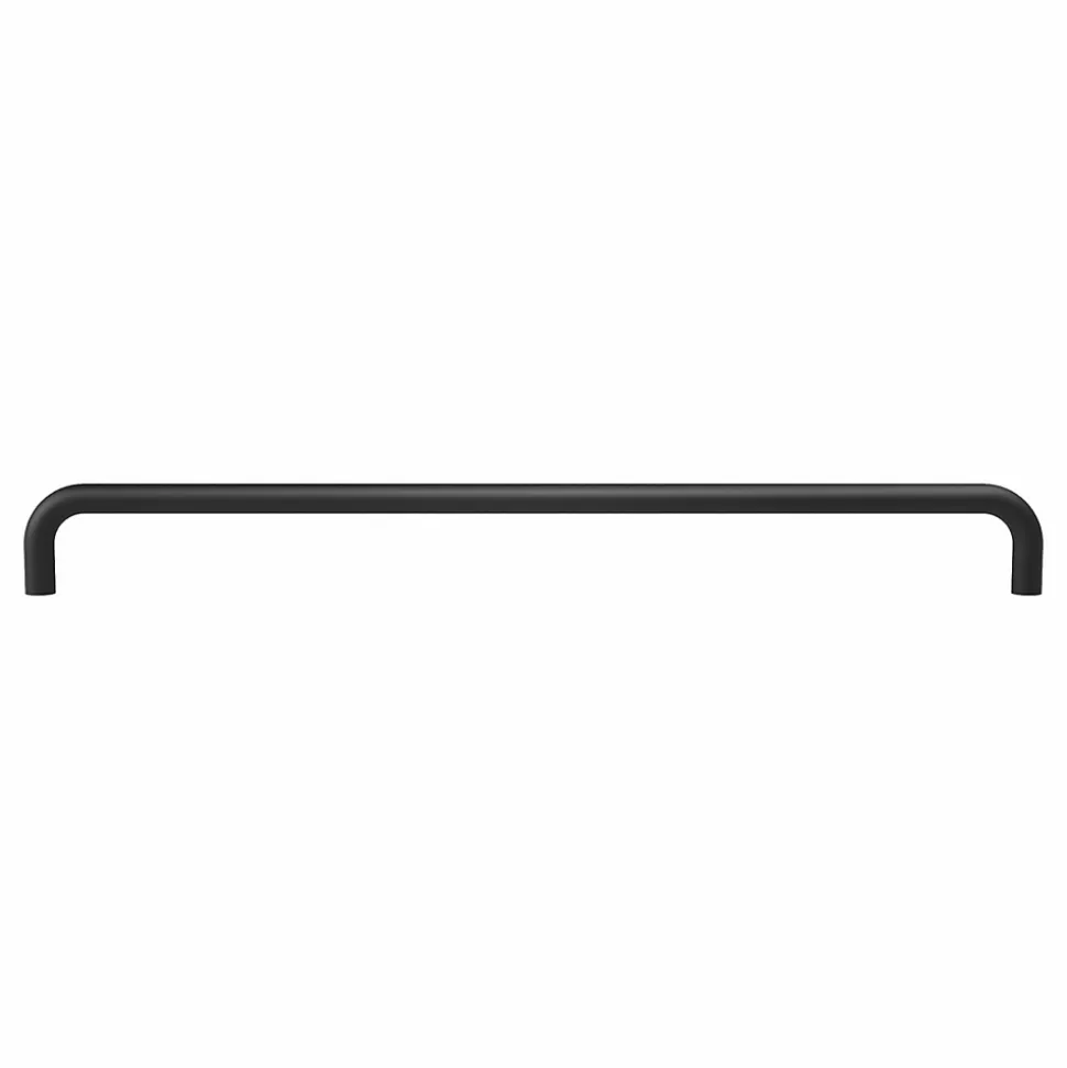 Poignée pour meubles en Acier inox Entraxe 320 Vernis noir mat