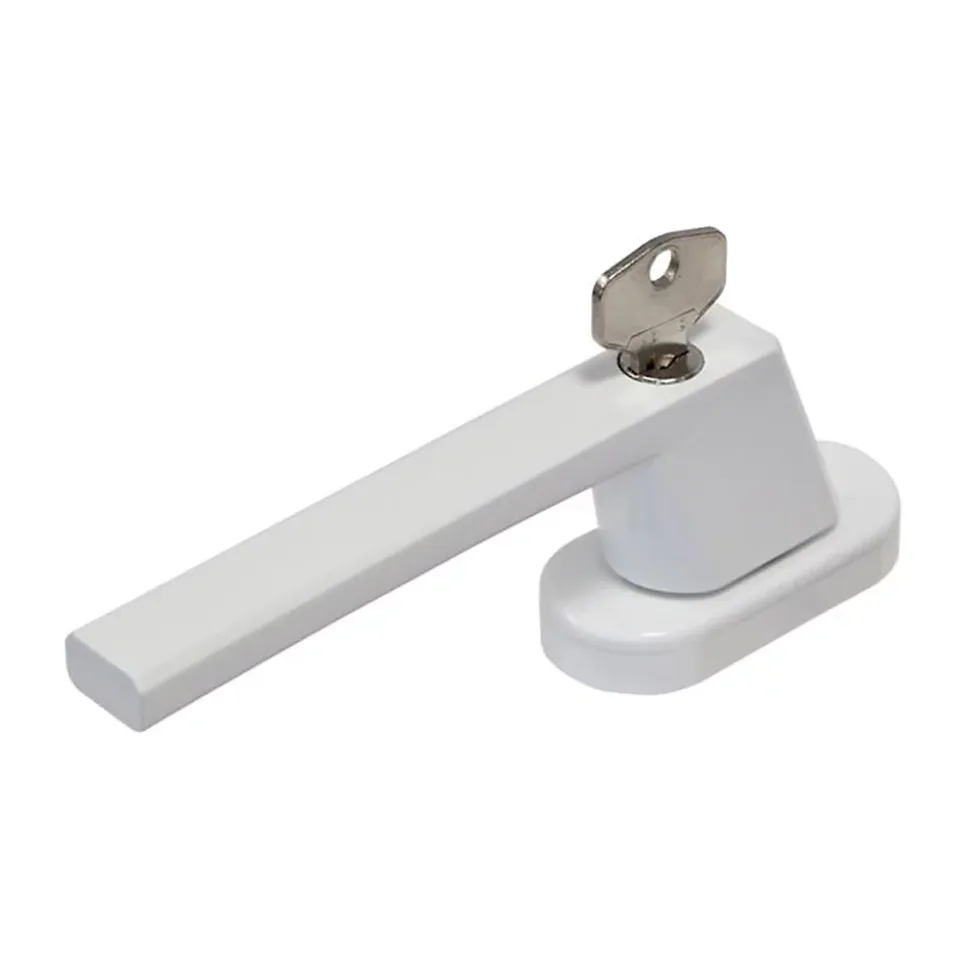 Poingée de fenêtre à clé blanche Abus