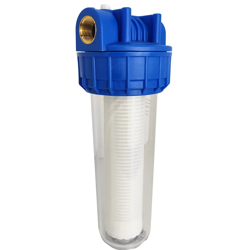 Porte Filtre à Eau 9"3/4 - 26/34f + Cartouche Filtration Lavable 60microns