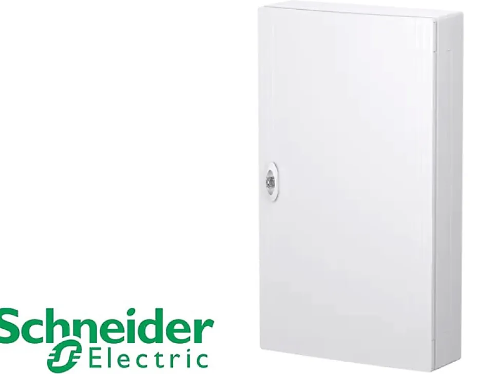 Porte opaque pour coffret 4 rangées Schneider PrismaSet XS