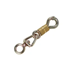 Porte-mousqueton à touret Diall 8.5 cm