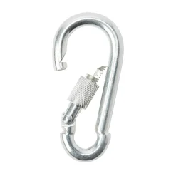Porte-mousqueton type pompier Diall à vis 6 cm