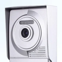 Portier interphone vidéo classic 4 fils - 4 appartements - 4 écrans noirs