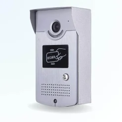 Portier interphone vidéo cards 4 fils pour 2 entrées - 1 appartement - 2 platines - 1 écran noir 7" - avec mémoire photos...
