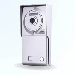 Portier interphone vidéo neo 2 fils pour 2 entrées - 1 appartement - 2 platines - 1 écran blanc