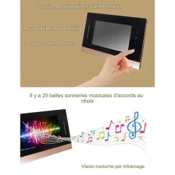 Portier vidéo couleur antivandale