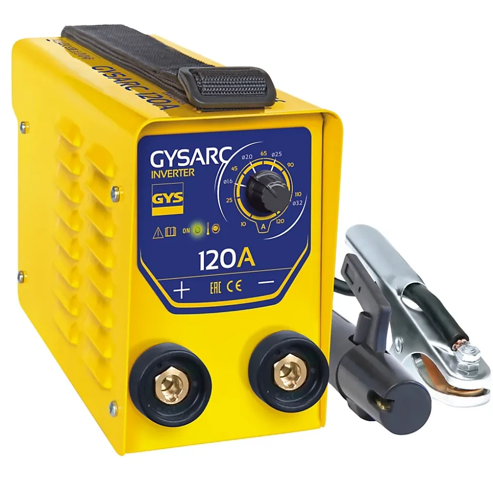 Poste à souder inverter électr odeENROBÉE (MMA) 120 A GYSARC 120 Avec accessoires