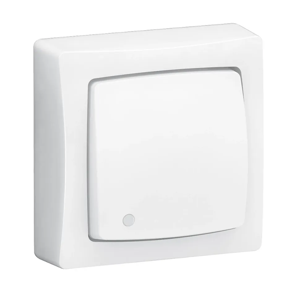 Poussoir avec voyant ASL Legrand complet blanc