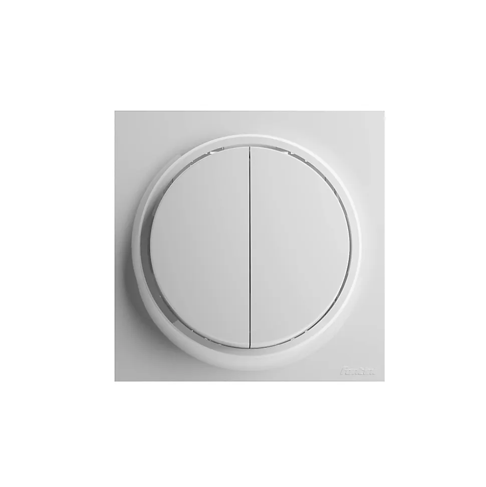 Poussoir Fontini Neo Evo blanc Blanc Glass Finish