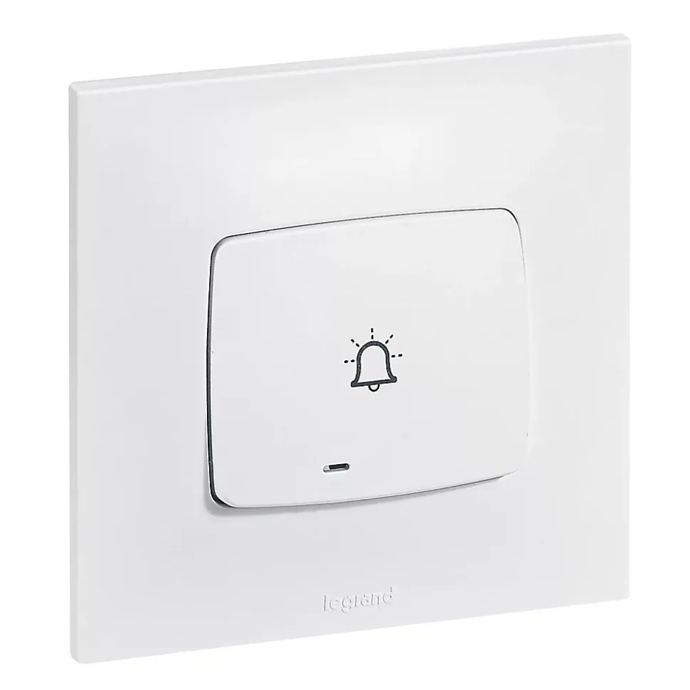 Poussoir lumineux carillon Legrand Neptune