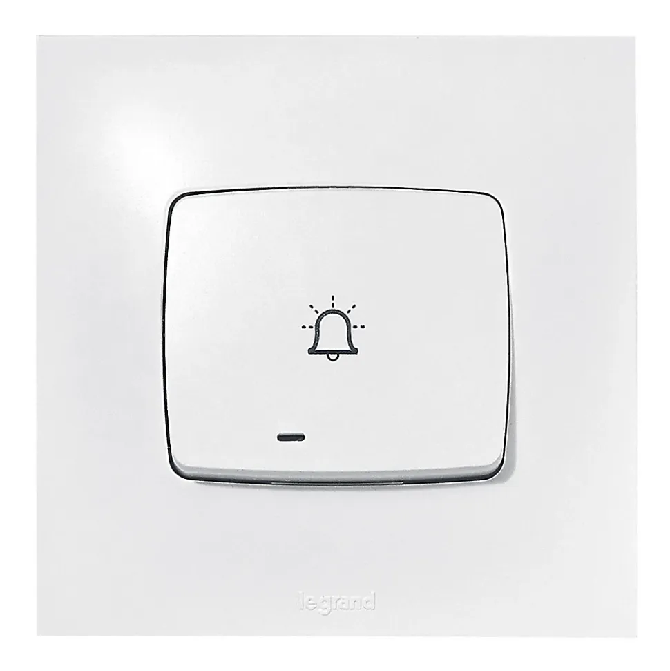 Poussoir lumineux carillon Legrand Neptune