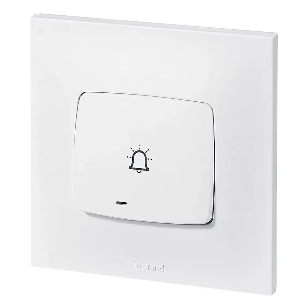 Poussoir lumineux carillon Legrand Neptune