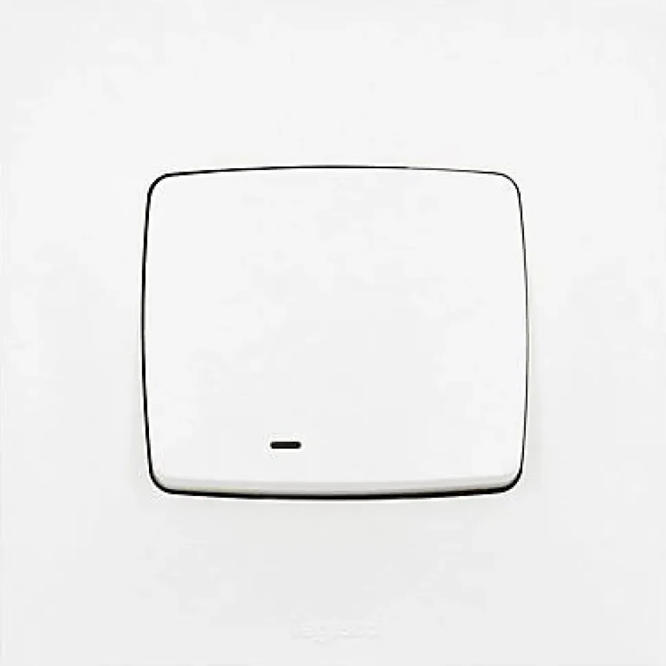 Poussoir lumineux Legrand Neptune plastique blanc