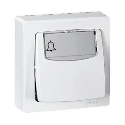 Poussoir porte étiquette ASL Legrand blanc