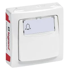 Poussoir porte étiquette ASL Legrand blanc