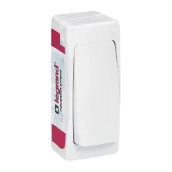 Poussoir étroit ASL Legrand blanc brillant