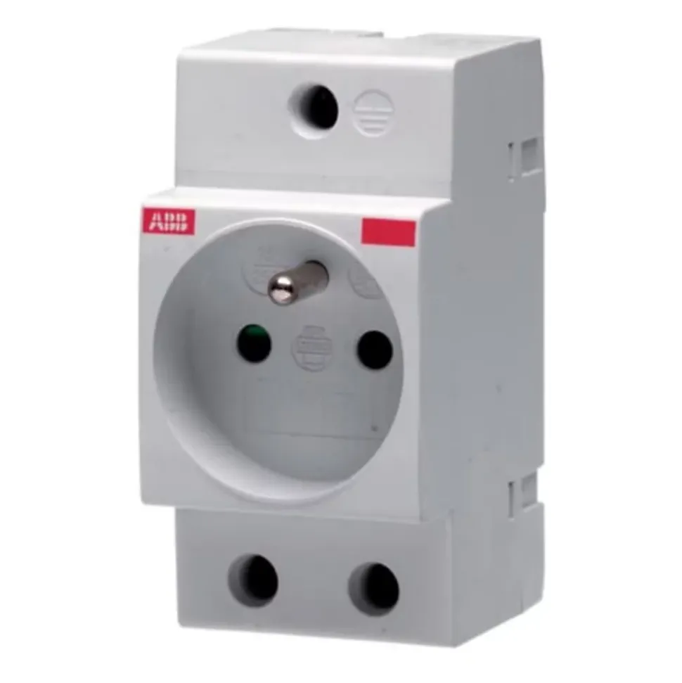 Prise 2 pôles avec terre modulaire ABB