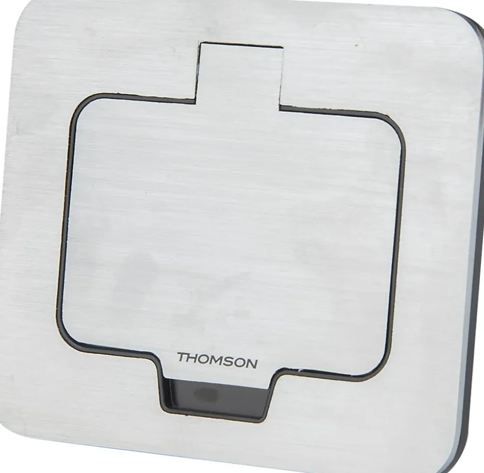 Prise 16A 2 port + terre aluminium IP55 Thomson