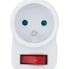 Prise 16A avec interrupteur - Blanc - Zenitech