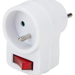 Prise 16A avec interrupteur - Blanc - Zenitech