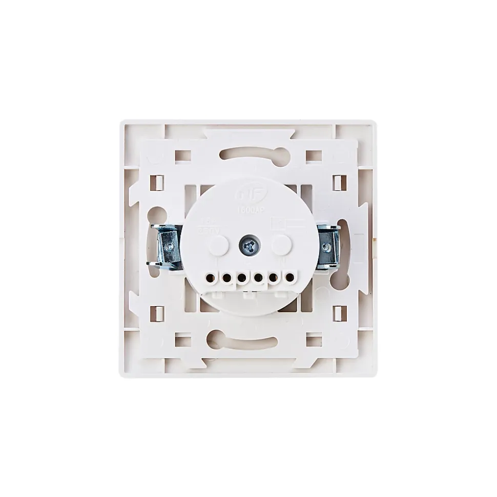 Prise avec terre blanc complet, lot de 5