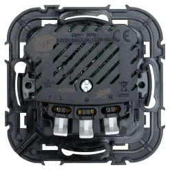 Prise avec terre Jacobsen Espen noir à composer + 1xUSB-A + 1xUSB-C