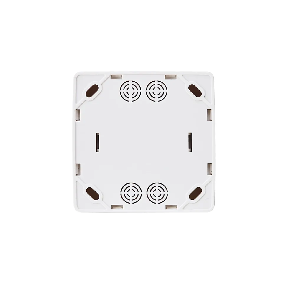 Prise avec terre monobloc en saillie Jacobsen Sigurd blanc complet