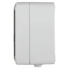 Prise avec terre étanche en saillie gris complet - H 7,6 cm / L 5,5 cm / P 4,3 cm