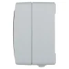 Prise avec terre étanche en saillie gris complet - H 8,5 cm / L 6,5 cm / P 5 cm