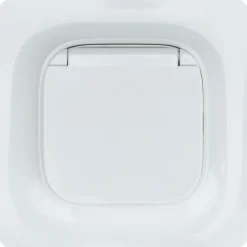 Prise avec terre étanche Jacobsen Kennet blanc complet