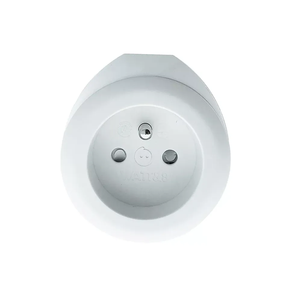 Prise BEWATT + chargeur USB Blanc - Watt and Co