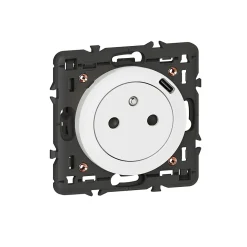 Prise Céliane + 1 prise USB-C Legrand bloc blanc