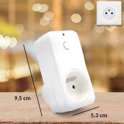 Prise commandable à distance FISHTEC Avec Interrupteur