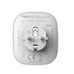 Prise connectée et répéteur Schneider Electric Wiser blanc