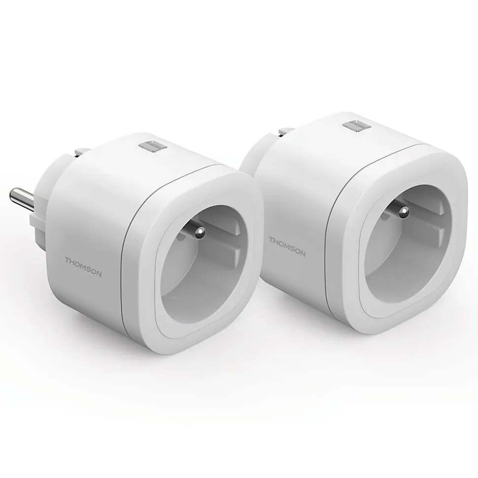 Prise connectée Wifi intérieure Thomson, 2 pièces