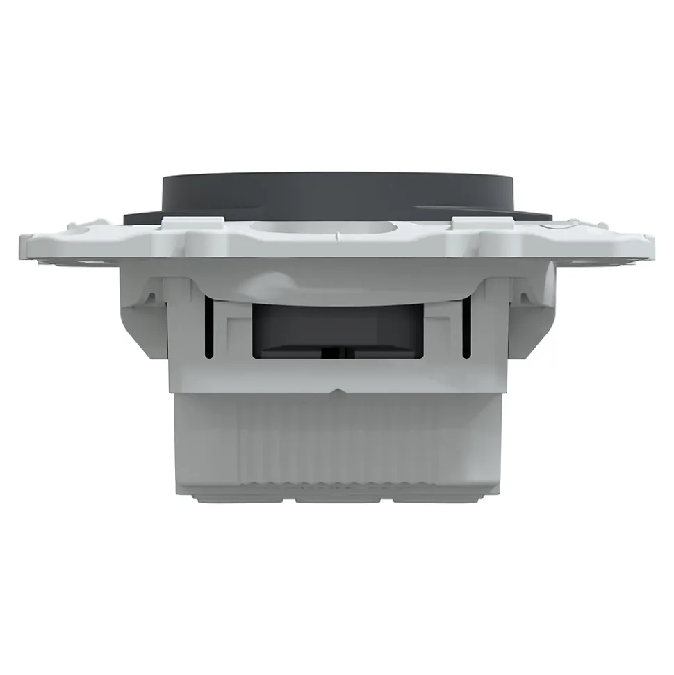 Prise de courant 2 pôles + terre affleurante 16A Schneider Electric Ovalis anthracite